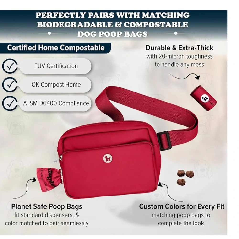 Pup Culture 3-in-1 Crossbody Dog Walking Bag & Treat Pouch